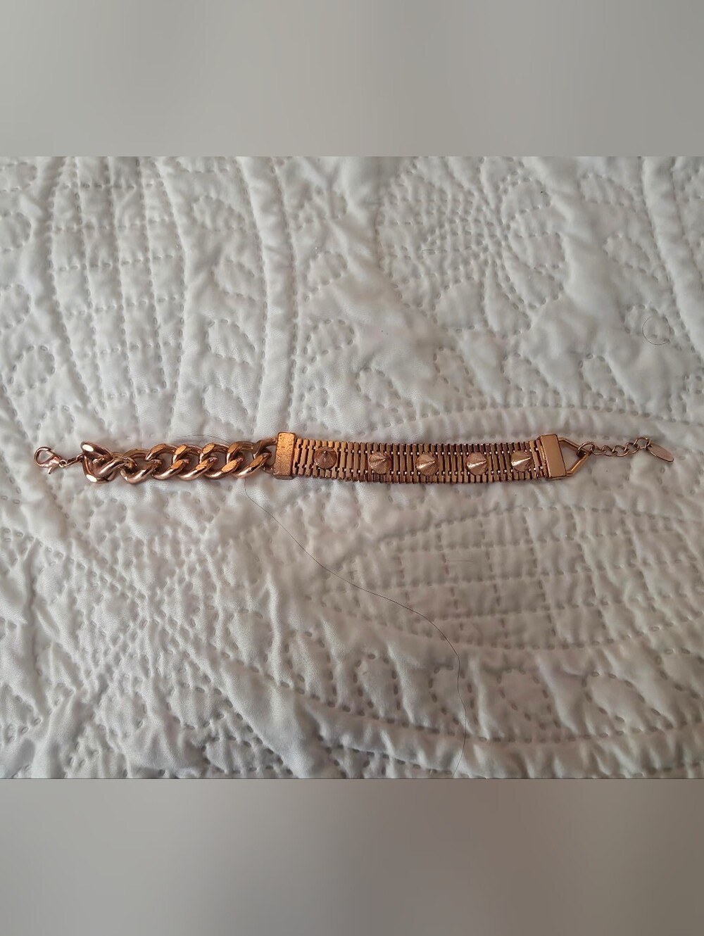 Claire's Copper Color Punk Spike Bracelet